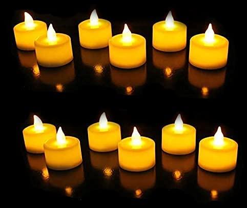 LED Candle Diya Decorative Lights Pack of 12