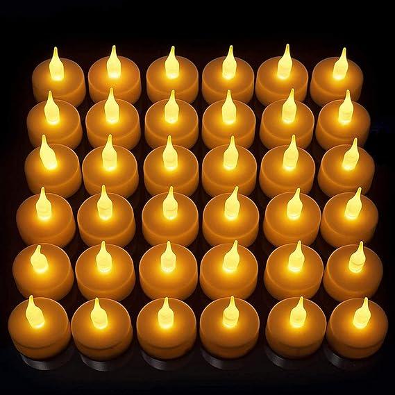 LED Candle Diya Decorative Lights Pack of 12